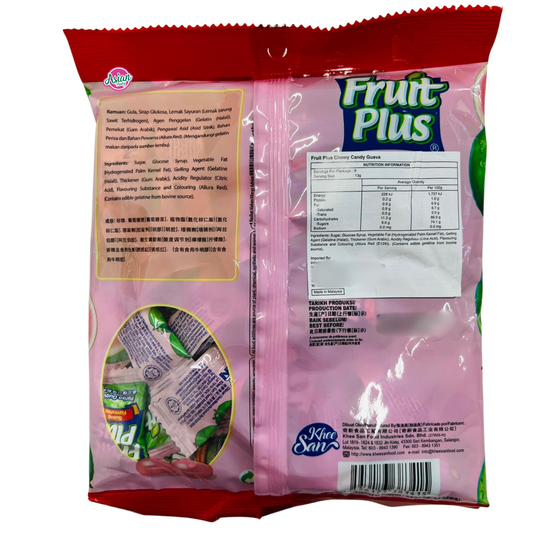 Fruit Plus Chewy Candy Guava Flavour 120g